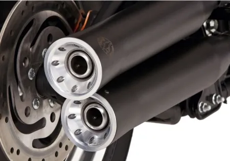 Falcon, Double Groove Slip-ons Exhaust Black (ARM891907)