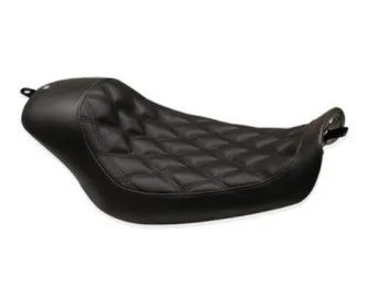 Roland Sands Design Bob Job Boss Diamond Seat In Black For Harley Davidson 2006-2017 Dyna Models (76995)