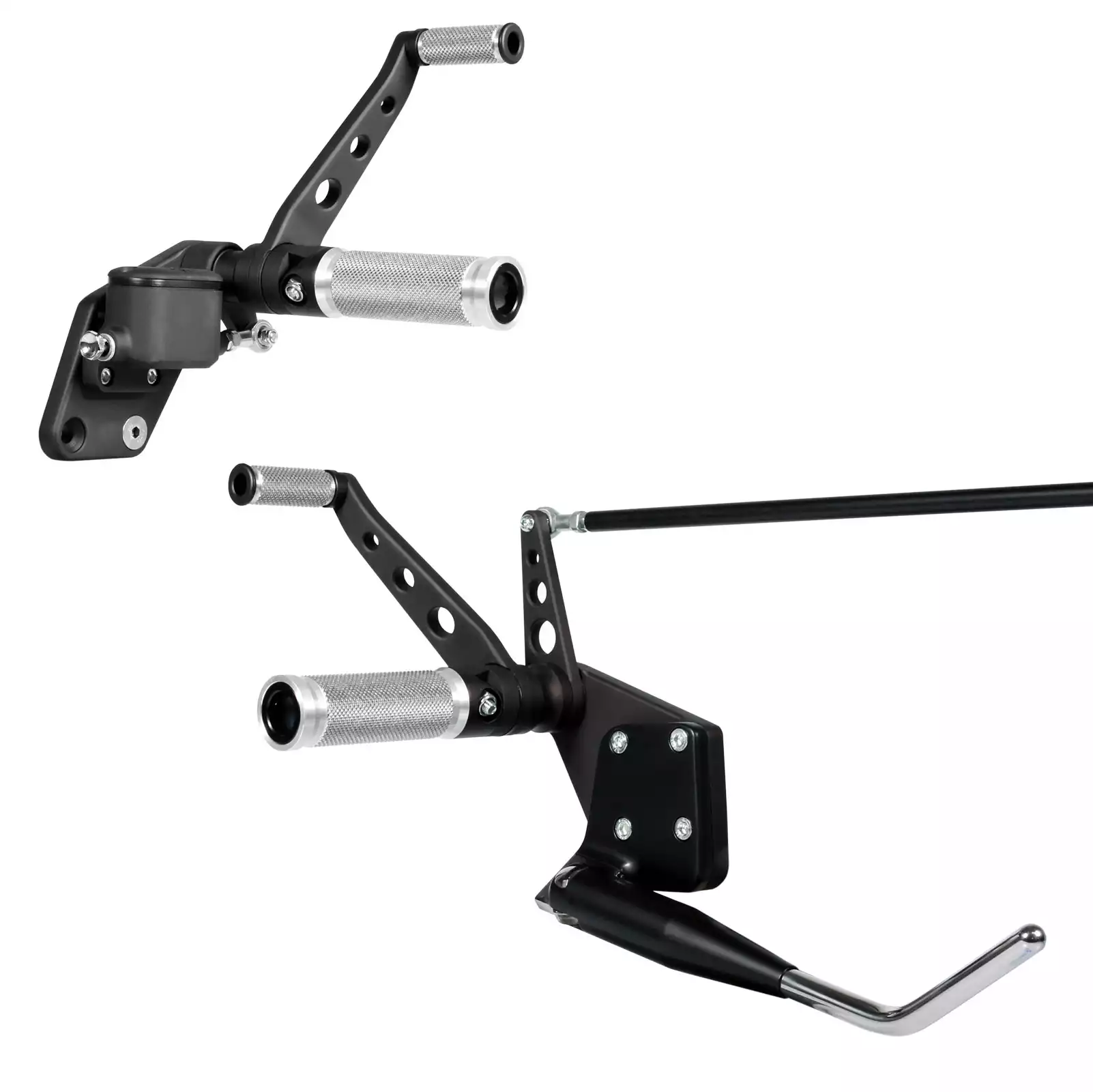 Thunderbike Base Aluminium Forward Control Kit With Side Stand in Black Finish For 2000-2017 Softail (Excluding FXSE) Models (31-72-251)