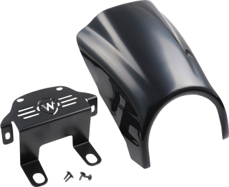 Cult Werk Custom Headlight Mask In Gloss Black For Harley Davidson 2018-2023 FXBB/S & 2020-2023 FXST Models (HD-BRO099)