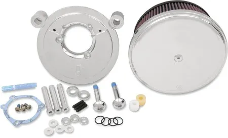 Arlen Ness Smooth Big Sucker Stage 2 Air Filter Kit In Chrome Finish For Harley Davidson 1993-1999 Evo Models (18-790)