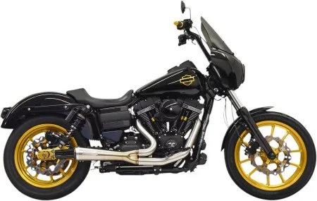 Bassani Road Page 2 Into 1 Ripper Exhaust System In Stainless For Harley Davidson 2006-2017 Dyna Models (1D6SS)