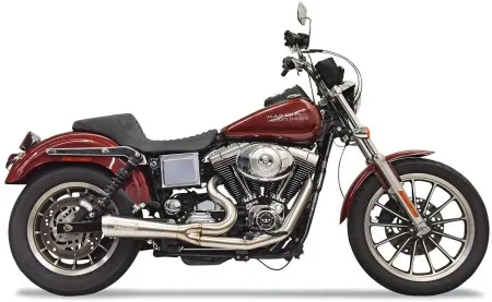 Bassani Road Rage 2 Into 1 Ripper Exhaust In Stainless For Harley Davidson 1991-2005 Dyna Models (1D5SS)