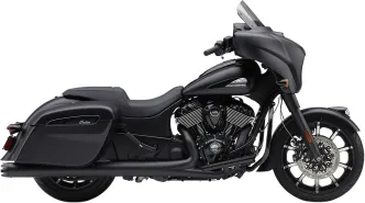 Cobra 4 Inch Neighbour Hater Dual Cut Slip-On Mufflers In Black For Indian 2018-2020 Chieftain Classic 2016-2024 Springfield, 2015-2024 Roadmaster & 2018-2020 Roadmaster Elite Models (5206B)