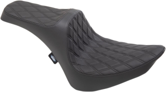 Drag Specialties Predator III Double Diamond Seat With Black Stitching For Harley Davidson 1984-1999 FXST/FLST Models (0802-1366)