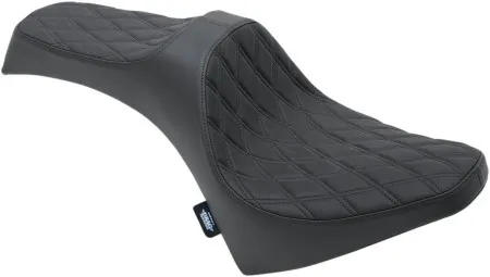 Drag Specialties Predator III Double Diamond Black Stitched Seat For Indian 2015-2024 Scout/Scout Sixty Models (0810-2119)