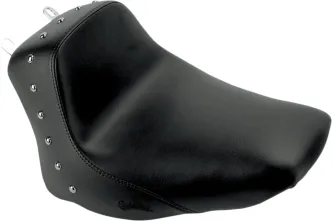 Saddlemen Studded Renegade Heels Down Solo Seat In Black For Harley Davidson 2006-2017 Softail FLSTC Heritage FLSTN Deluxe Models (806-15-0011)
