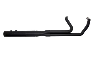 S&S Cycle 2-1 Sidewinder Exhaust System In Black With Black End Cap For Harley Davidson 2017-2024 M8 Touring Models (550-0729)