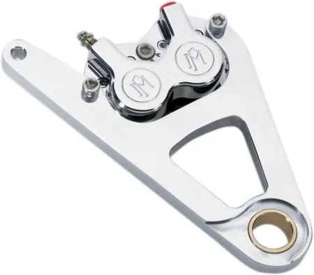 Performance Machine Front Right Side 4 Piston Caliper Kit Classic Front Single In Polished Finish For Harley Davidson 1988-1999 FXSTS Models (1217-0017-P)