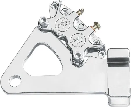 Performance Machine Rear 4 Piston Caliper Kit Classic In Polished Finish For Harley Davidson 1984-1999 FXR & 1996 FXWG Models (1268-0052-P)