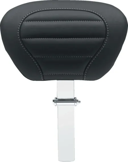 Mustang Deluxe Touring Driver Backrest With Grey Stitching For Harley Davidson 2008-2025 Touring Models (excl. 23-25 VVT Models) (79012GM)