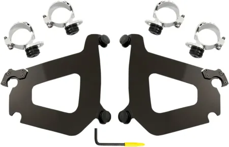 Memphis Shades Bullet Fairing Trigger Lock Mounting Kit in Black Finish For Yamaha Models (MEB2010)