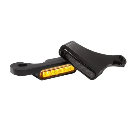 Heinz Bikes Stripes LED Turn Signals In Black For Harley Davidson 2009-2013 Touring Models (HBTS-FLH-0913)
