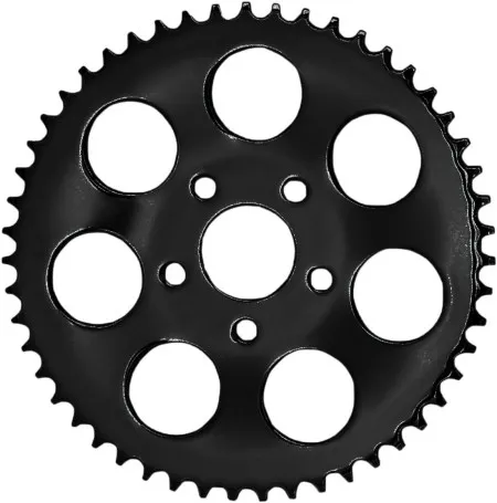 Drag Specialties 48 Tooth Gloss Black Rear Chain Sprocket For HD Evo Big Twin and 92-99 Sportster Models (19366EB)