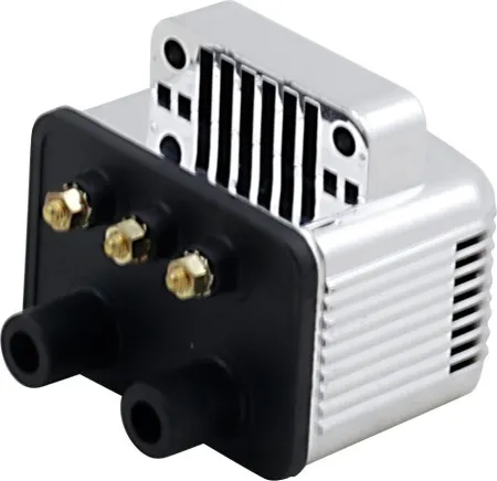 Drag Specialties Coil Single Fire 3 OHM In Chrome For HD M8 Softail Models (10-2002C)