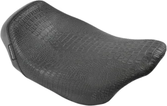 Le Pera Bare Bones Solo Crocodile Seat For Harley Davidson 2008-2023 Touring Models (LK-005CRBLK)