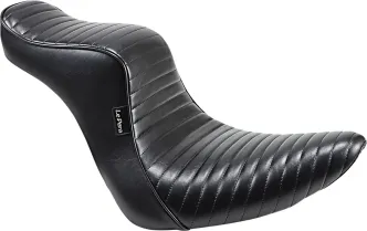 Le Pera Cherokee 2 Up Pleated Seat In Black For Harley Davidson 2018-2023 Softail Fat Boy FLFB/FLFBS Models (LYO-020PT)
