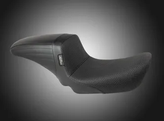 Le Pera KickFlip Basket Weave Seat For Harley Davidson 1996-2003 Dyna Models (LN-591BW)