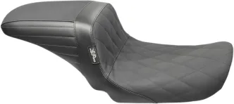 Le Pera KickFlip Daddy Long Legs Diamond Stitched Gripp Tape Seat For Harley Davidson 2006-2017 Dyna Models (LK-591DLDMGP)