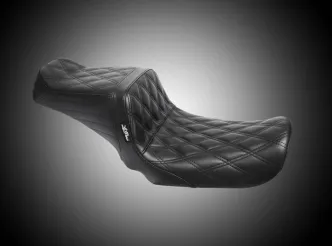 Le Pera Tailwhip Double Diamond Stitched Seat For Harley Davidson 1996-2003 Dyna Models (LN-581DD)