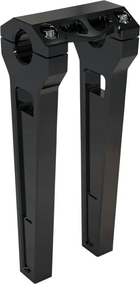 LA Choppers 10 Inch Straight Risers In Black With 1 1/4 Inch Clamping Diameter (LA-7480-10B)