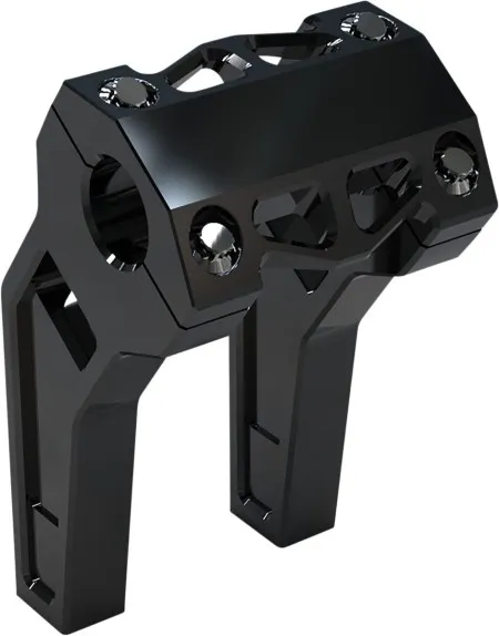 LA Choppers 6 Inch Pullback Risers In Black With 1 1/4 Inch Clamping Diameter (LA-7481-06B)