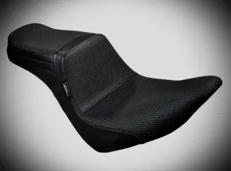 Le Pera Tailwhip Basket Weave Seat For Harley Davidson 2018-2024 Softail Sport Glide FLSB & Low Rider FXLR, FXLRS & FXLRST Models (LYR-580BW)