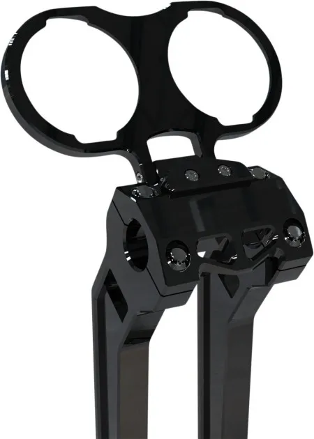 LA Choppers Dual Gauge Mount In Black Finish For LA Choppers Performance Risers (LA-7397-02B)