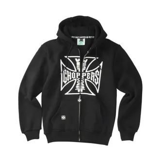 West Coast Choppers OG Logo Zip Hoodie Black Size 2XL (WCCHD200ZW2XL)