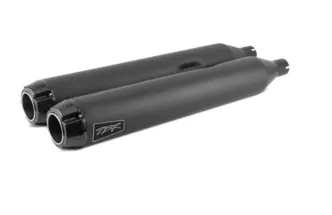 Two Brothers Racing Slip-On In Black With Carbon Fibre Endcap For 1995-2016 Touring & Trike Models (005-3870499D-B)