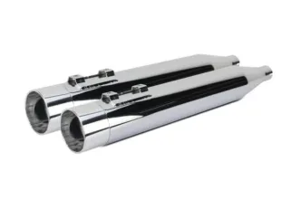 Two Brothers Racing Slip-On In Chrome With Polished Endcap For 2017-2024 Touring Models (005-4560499D-P)