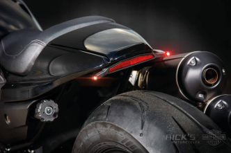 Ricks Motorcycles Complete Rear Turn Signal With A Pair Of Kellermann Atto 3-into-1 Turn Signal/Taillight/Brake Lights And Load Equalizing Resistors For Harley Davidson 2021-2022 RH1250S Sportster Models (36-0010260-0)