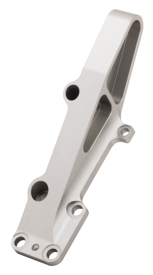 Zodiac Left Side Caliper Bracket in Clear Anodised Finish For 40mm
