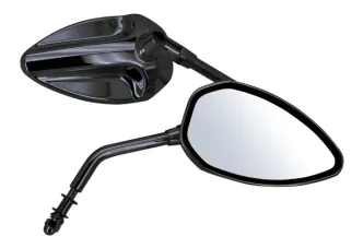 Zodiac E Approved Crossback Mirrors in Black Finish (270499)