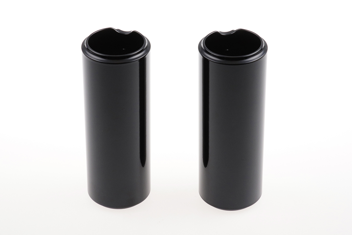 Cult Werk Upper Fork Covers In Black Gloss Powder Coated For Indian