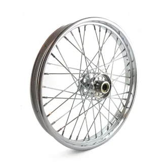 Doss 2.15 X 21 Front Wheel 40 Spokes Chrome For Harley Davidson 1936-1966 FL Models (64441)