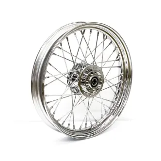 Doss 40 Spoked 2.50 X 19 Front Wheel In Chrome For Harley Davidson 2004-2005 FXD/B/C/L Models (63148)