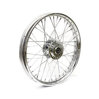 Doss 2.15 x 21, 40 Spokes Front Wheel in Chrome Finish For 2000-2003 FXD/B/C/L, 2000-2005 XL Sportster With Dual Disc Models (64455)