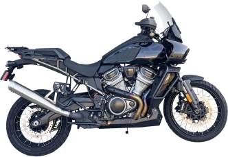 Bassani 4 Inch Stainless Steel Slip-On Muffler In Stainless For Harley Davidson 2021-2022 Pan America Models (1P187SS)