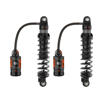 Fox Factory X RSD Signature Remote Reservoir 13 Inch Shocks In Black For Harley Davidson 1993-2021 Touring Models (897-27-307)