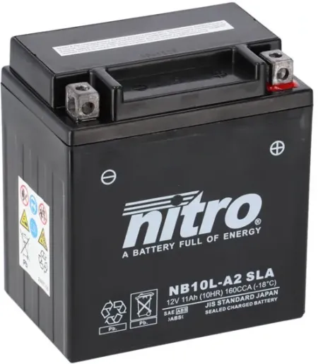 Nitro Sealed Agm Gel Battery YB10L-A2 Sla (NB10L-A2 SLA)