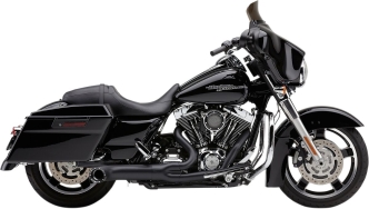 Cobra Turn Out 2 Into 1 Exhaust System In Black For Harley Davidson 2009-2016 Touring Models (6270B)