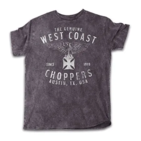 West Coast Choppers Eagle T-shirt Black Size 3XL (WCCTS132760ZW3XL)