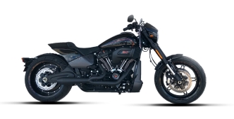 Two Brothers Racing 2-Into-1 Generation II Exhaust In Black Finish For 2018-2023 Softail Fat Boy, Breakout & FXDR Models (005-4990199-B)