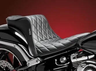 Le Pera Cherokee Diamond Stitch Seat In Black For Harley Davidson 2013-2017 Softail Breakout Models (LKB-020DM)