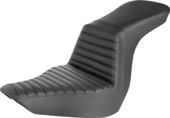 Saddlemen Step Up Tuck & Roll Seat In Black For Harley Davidson 2018-2023 Low Rider FXLR/FXLRS/FXLRST, Sport Glide FLSB Models (818-29-191)