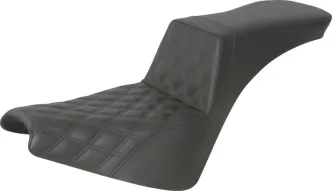 Saddlemen Tour Step-Up Drivers Lattice Stitched Seat For Harley Davidson 2018-2023 Softail Street Bob FXBB/S & Standard FXST Models (818-30-192)