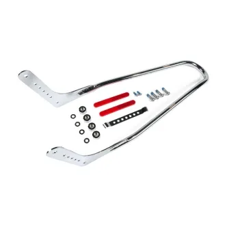 Doss 21 Inch Upright Sissy Bar Kit In Chrome For Harley Davidson 2018-2023 Softail Models (ARM250775)