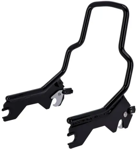 Doss 8.5 Inch Upright Sissy Bar Kit In Black For Harley Davidson 2018-2023 FLDE, FXST, FLHC/S, FLSL, FXBB/S Models (80224B)