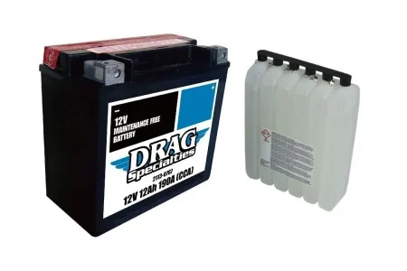 Drag Specialties Replacement Battery 190 CCA For 2004-2022 XL Sportster & 2015-2020 XG Street Models (DTX14L-FT-EU)